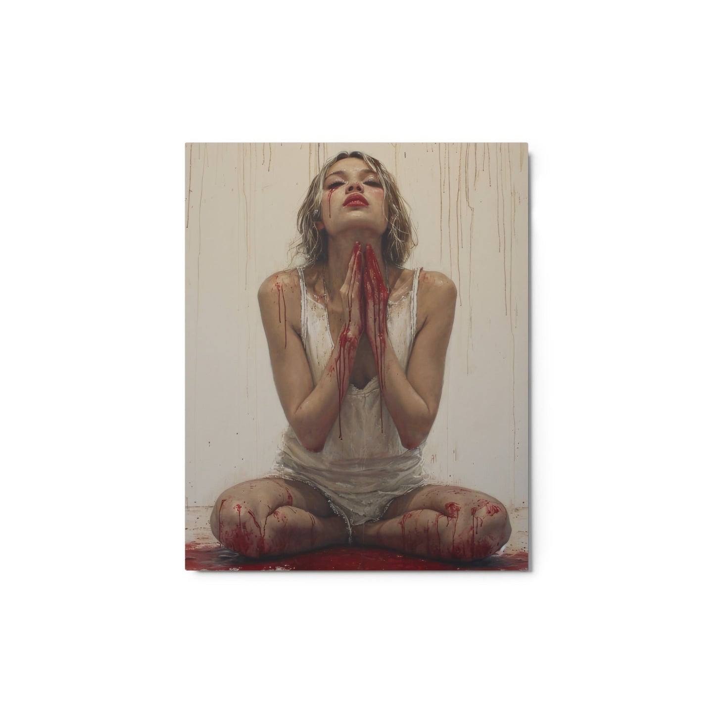 Crimson Splendor – Metal print - 1111Arts