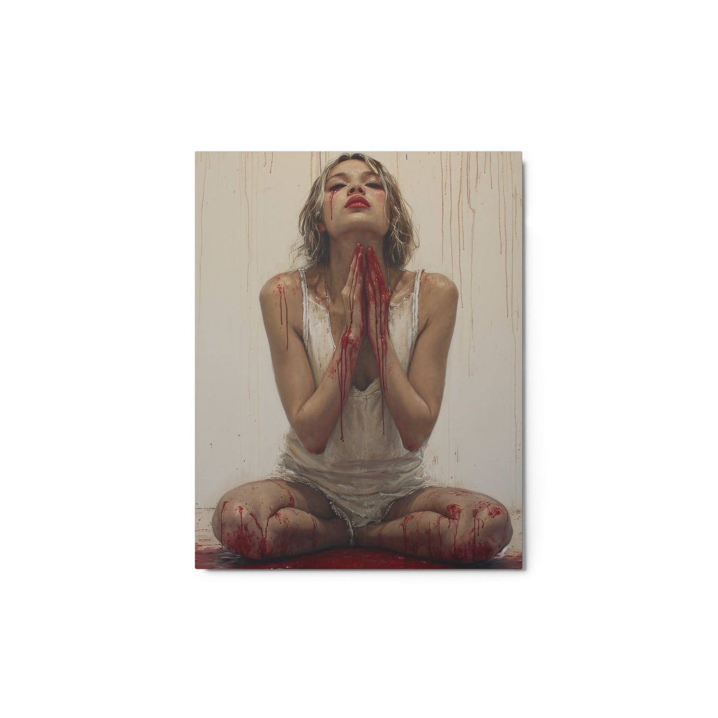 Crimson Splendor – Metal print - 1111Arts