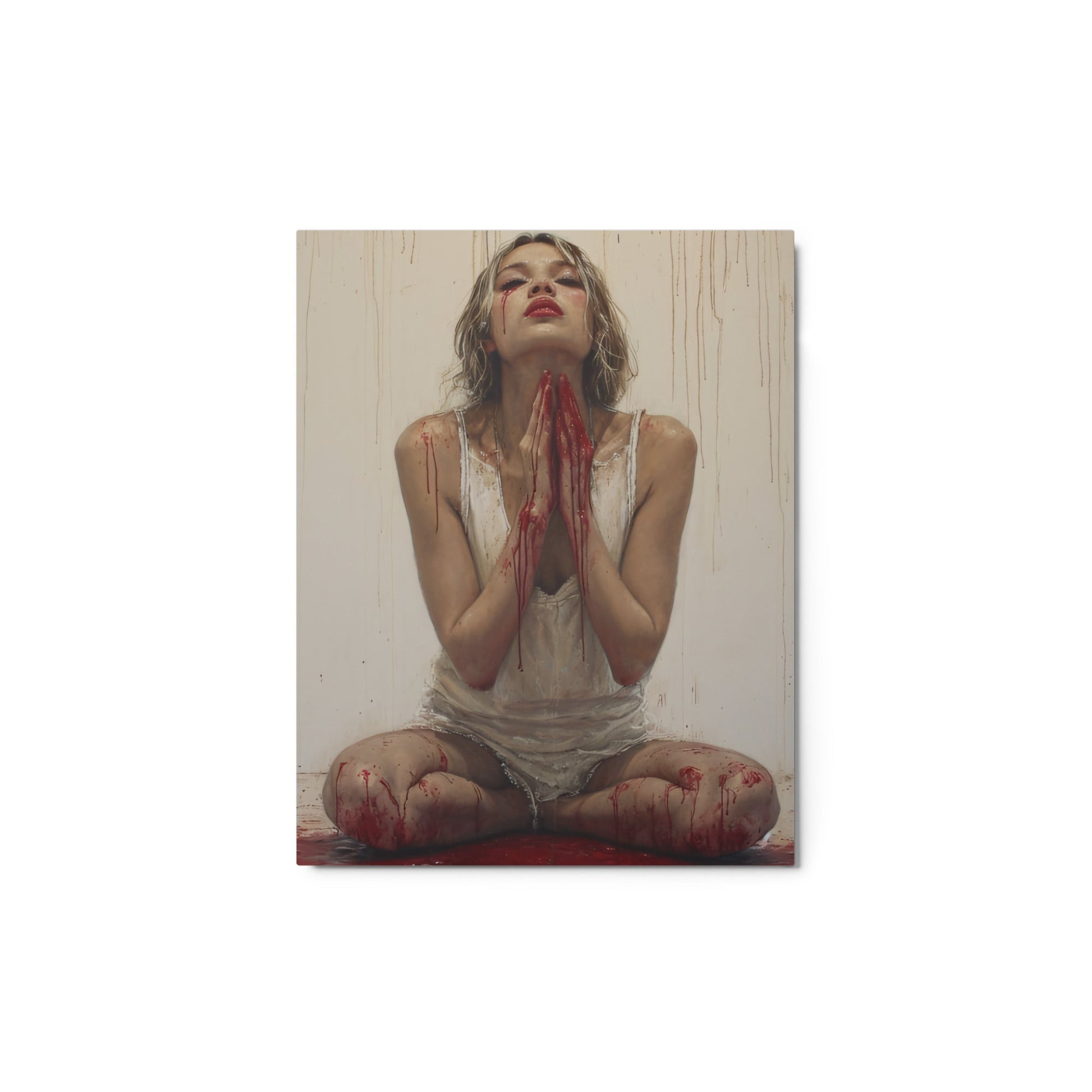 Crimson Splendor – Metal print - 1111Arts