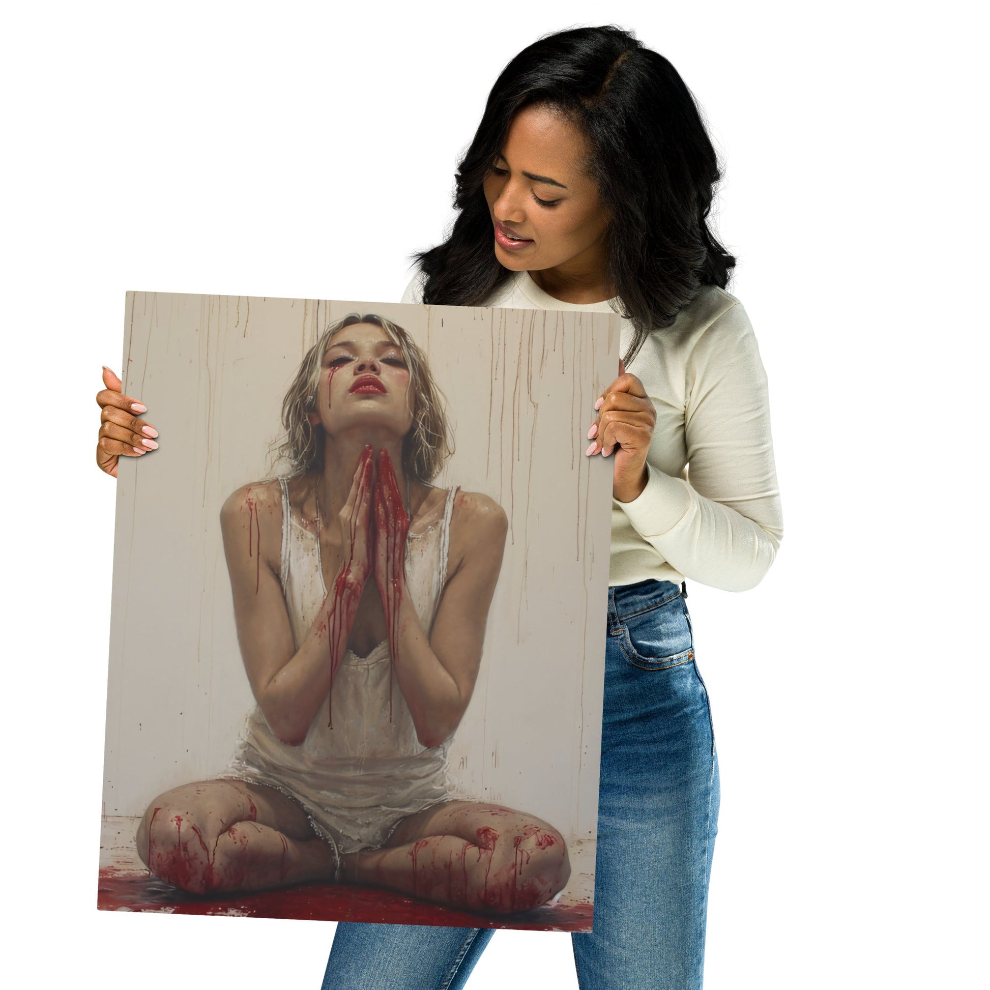 Crimson Splendor – Metal print - 1111Arts