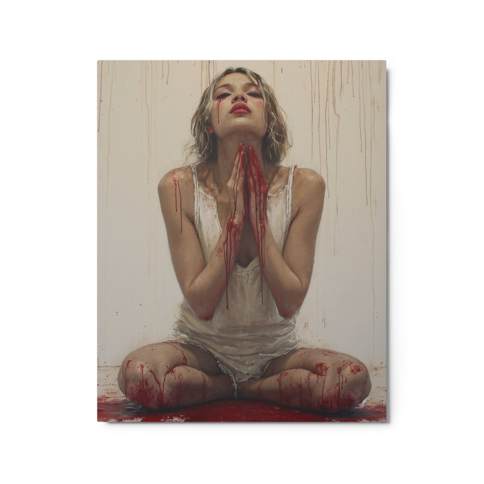 Crimson Splendor – Metal print - 1111Arts