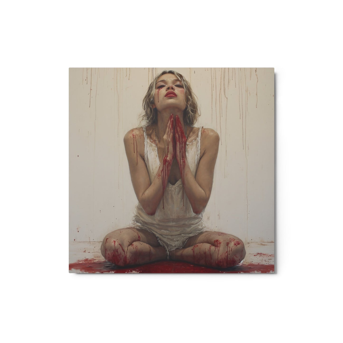 Crimson Splendor – Metal print - 1111Arts