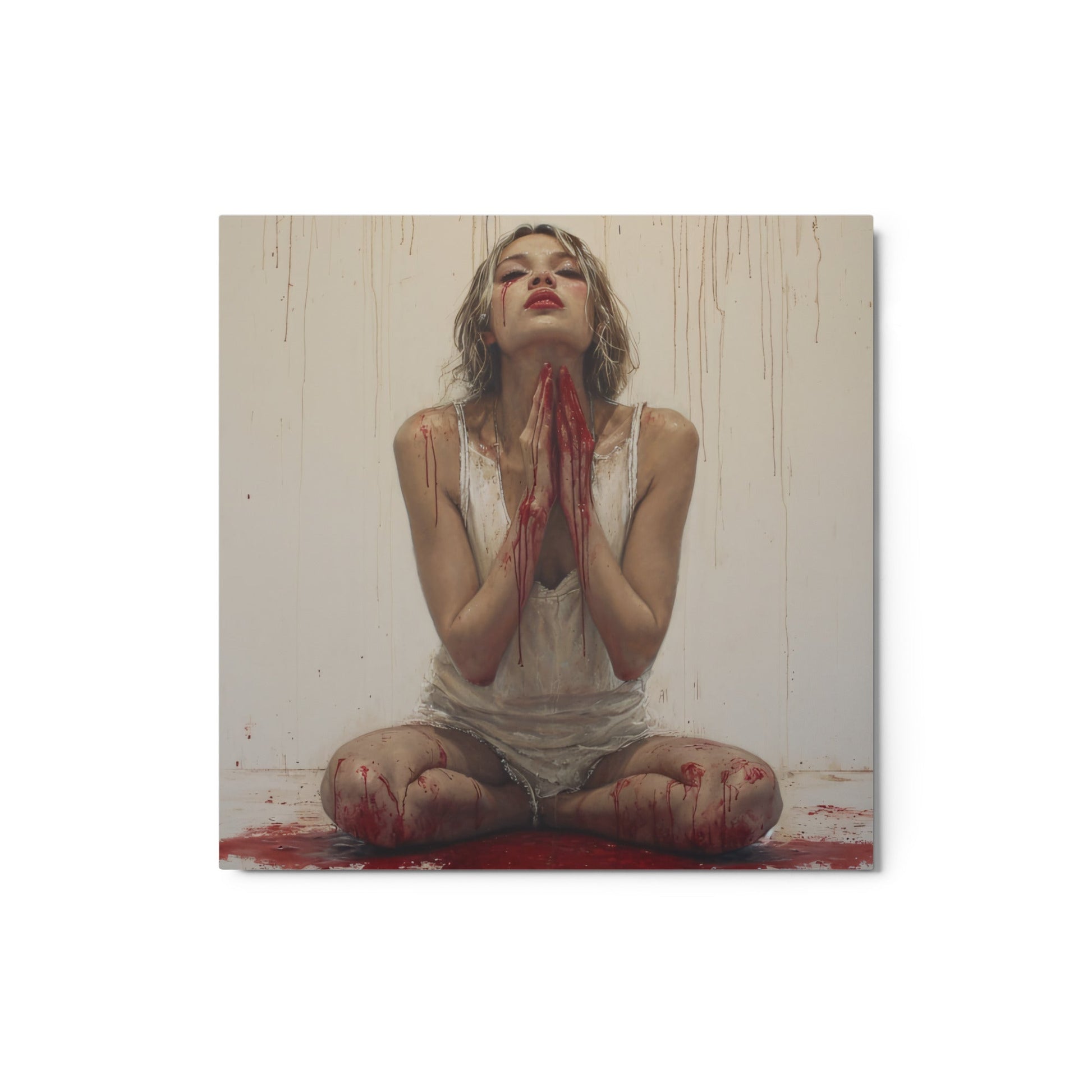 Crimson Splendor – Metal print - 1111Arts