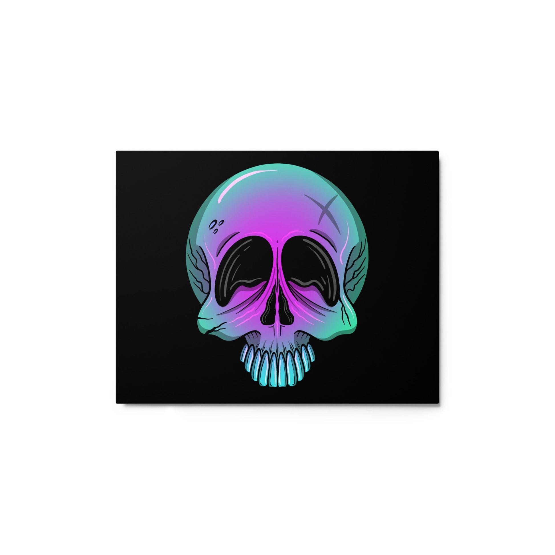 Purple ombre skull – Canvas - 1111Arts