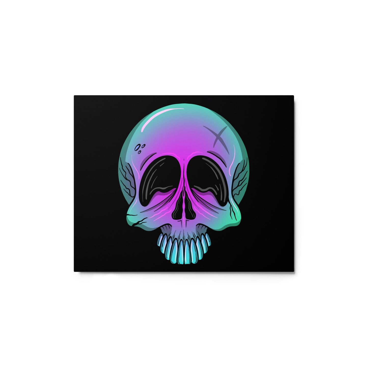 Purple ombre skull – Canvas - 1111Arts