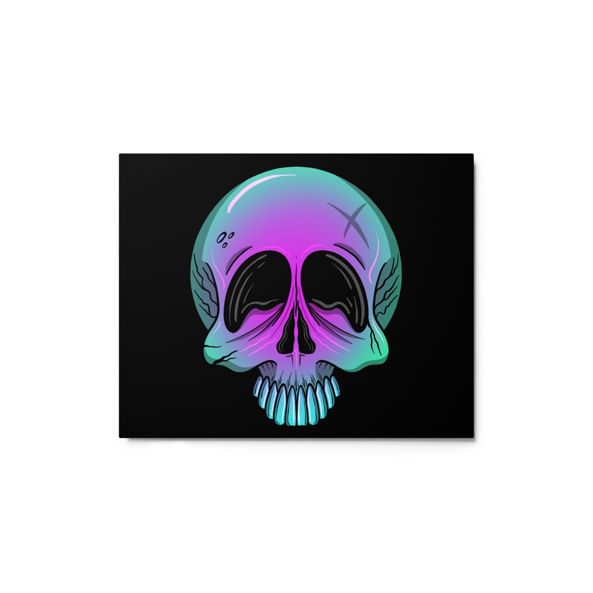 Purple ombre skull – Canvas - 1111Arts