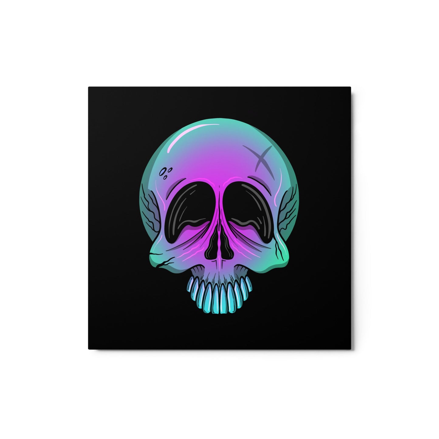 Purple ombre skull – Canvas - 1111Arts