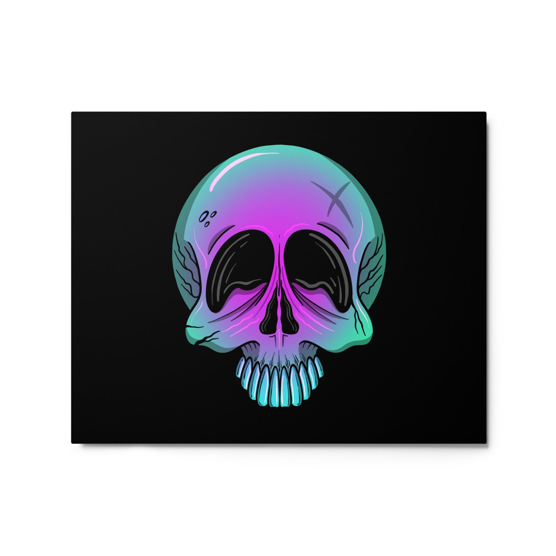 Purple ombre skull – Canvas - 1111Arts