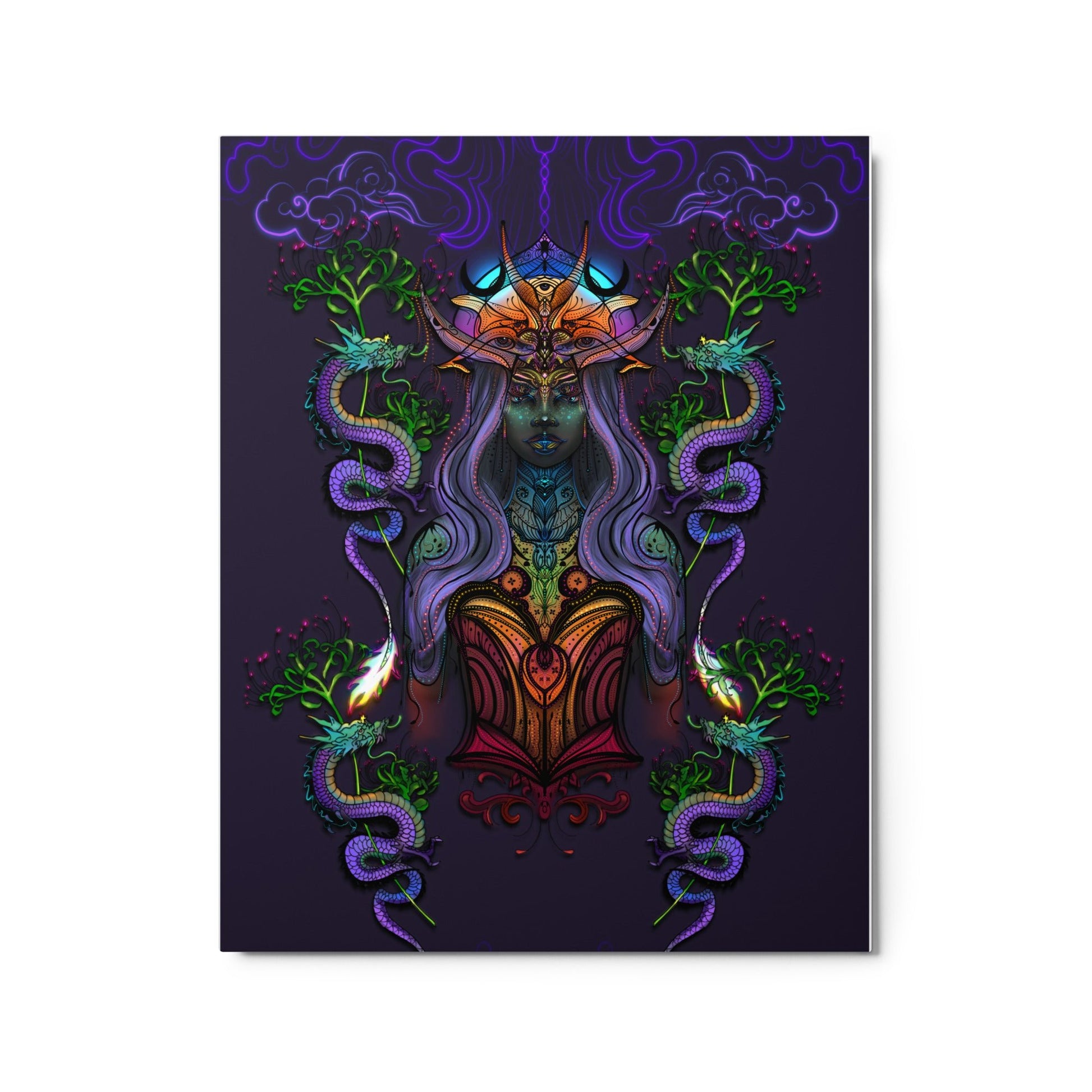 The Dragon Goddess - Metal print - 1111Arts