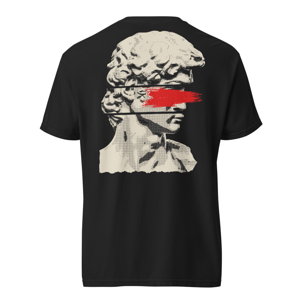 Eleven Eleven Sculpture Tee in Black - back