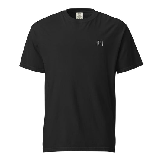 1111 Embroidered Tee - Heavyweight Garment-Dyed - The Eleven Eleven Foundation