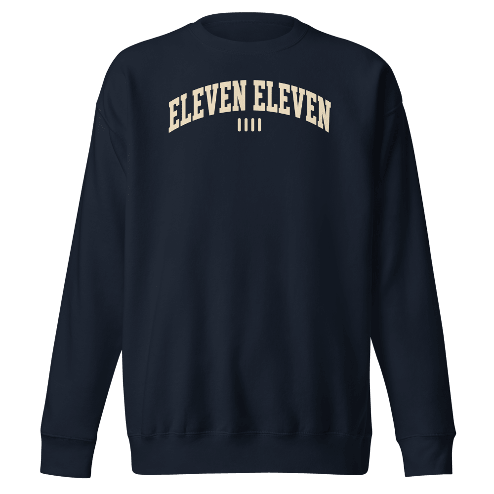 Eleven Eleven Athletic Crewneck - Premium Fleece - The Eleven Eleven Foundation