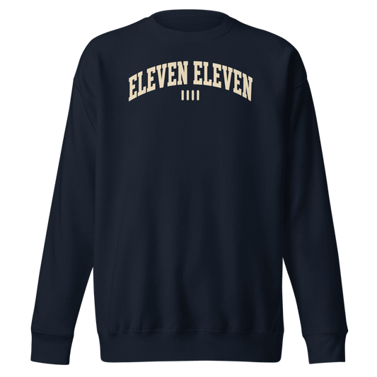 Eleven Eleven Athletic Crewneck - Premium Fleece - The Eleven Eleven Foundation
