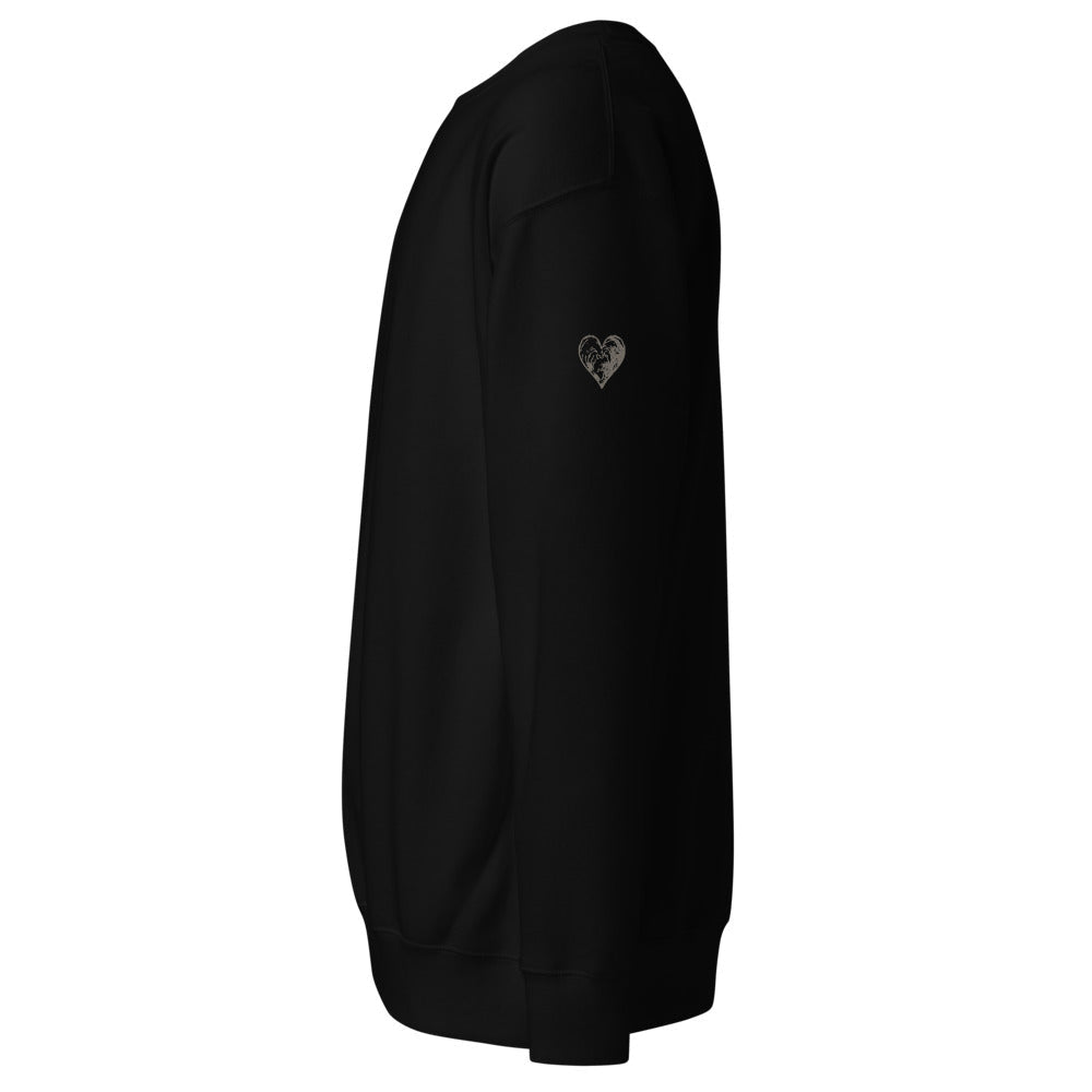 Jay Edwards Heart Sleeve Crewneck - Premium Fleece - The Eleven Eleven Foundation