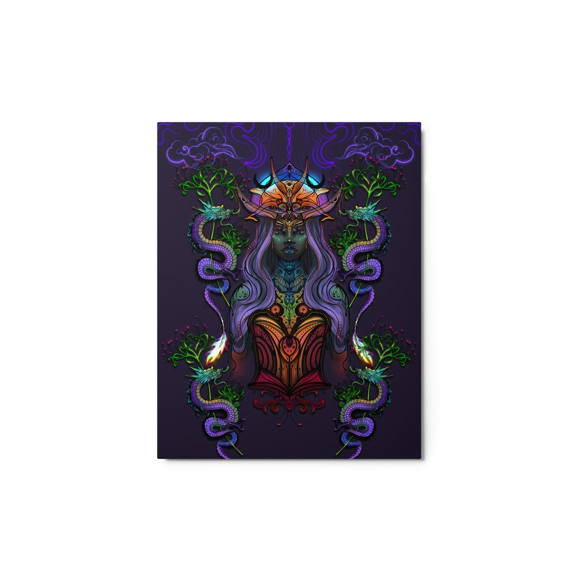 The Dragon Goddess - Metal print - 1111Arts